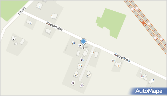 Gilowice, Kaczeńców, 4, mapa Gilowice