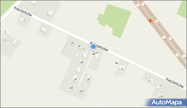 Gilowice, Kaczeńców, 4a, mapa Gilowice