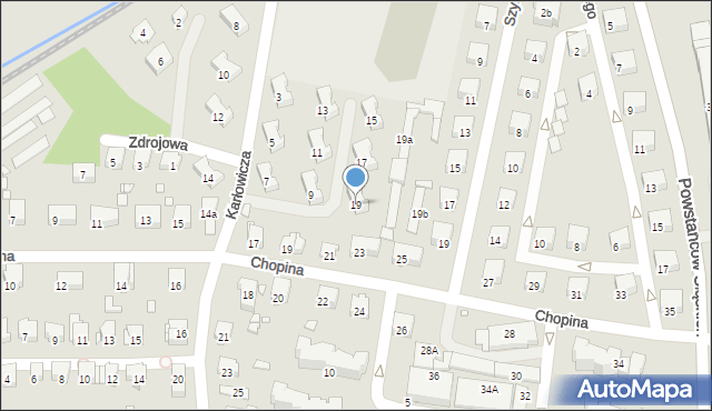 Głuchołazy, Karłowicza, 19, mapa Głuchołazy