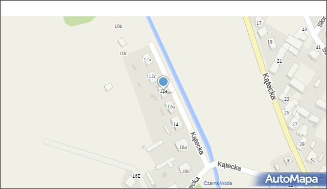 Gniechowice, Kątecka, 12f, mapa Gniechowice