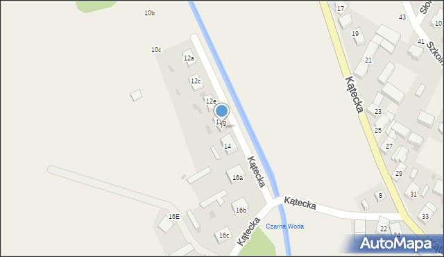 Gniechowice, Kątecka, 12h, mapa Gniechowice