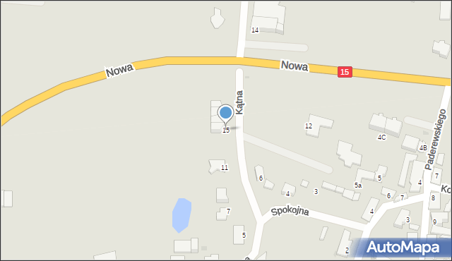 Gniewkowo, Kątna, 15, mapa Gniewkowo