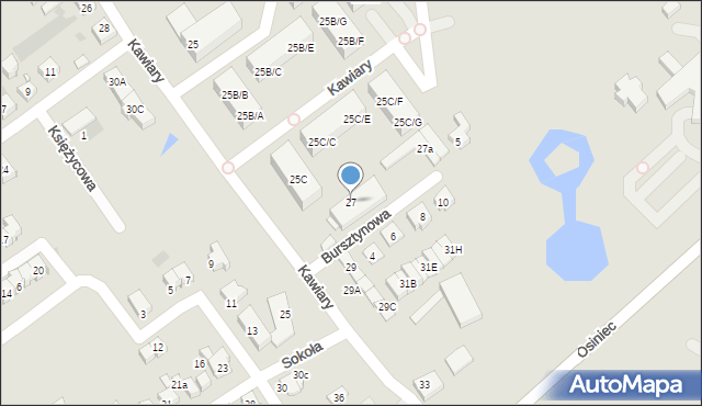 Gniezno, Kawiary, 27, mapa Gniezna