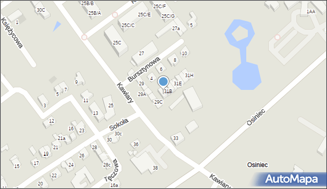 Gniezno, Kawiary, 31A, mapa Gniezna