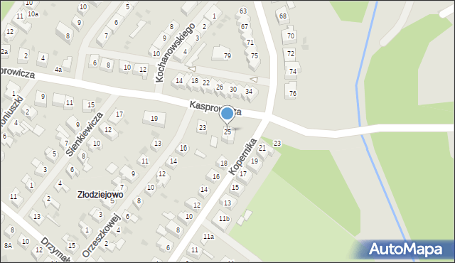 Goleniów, Kasprowicza Jana, 25, mapa Goleniów