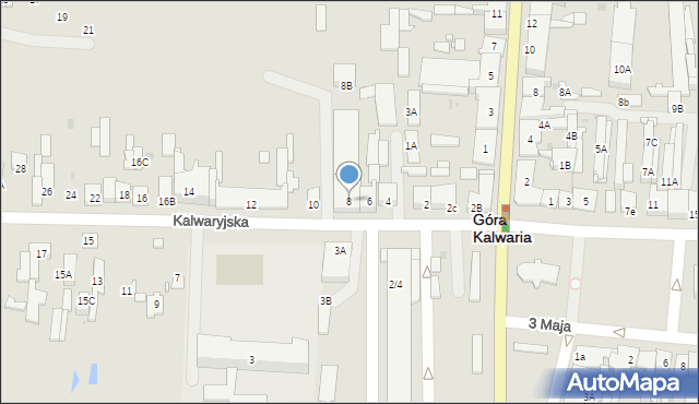 Góra Kalwaria, Kalwaryjska, 8, mapa Góra Kalwaria