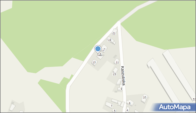 Goręczyno, Kaszubska, 15A, mapa Goręczyno