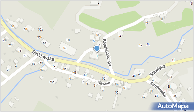 Gorlice, Kapuścińskiego Józefa, 1, mapa Gorlic