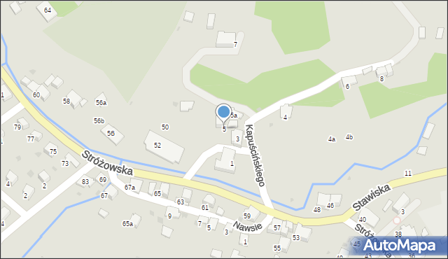 Gorlice, Kapuścińskiego Józefa, 5, mapa Gorlic