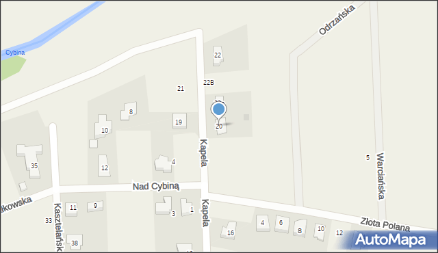 Gortatowo, Kapela, 20, mapa Gortatowo