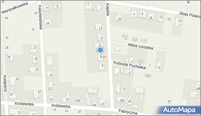 Gortatowo, Kapela, 7, mapa Gortatowo