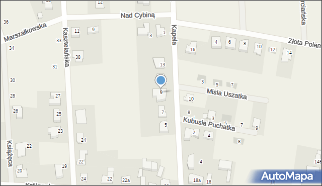 Gortatowo, Kapela, 9, mapa Gortatowo