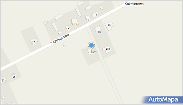 Gorzeń, Kaźmierowo, 19a, mapa Gorzeń