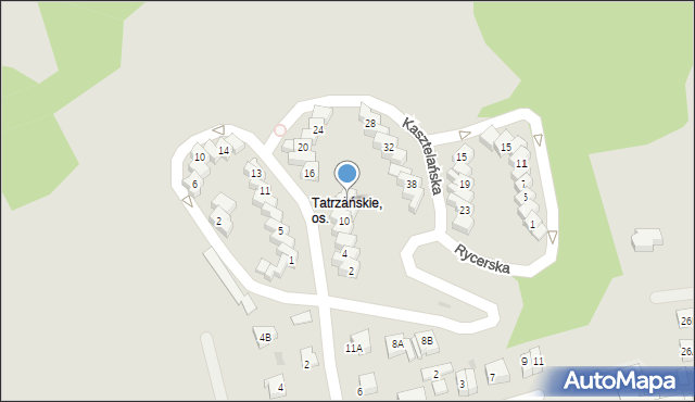 Gorzów Wielkopolski, Kasztelańska, 14, mapa Gorzów Wielkopolski