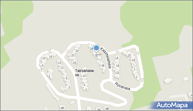 Gorzów Wielkopolski, Kasztelańska, 32, mapa Gorzów Wielkopolski