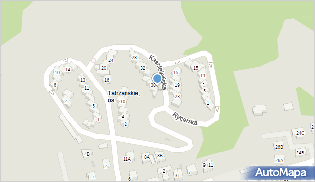 Gorzów Wielkopolski, Kasztelańska, 40, mapa Gorzów Wielkopolski