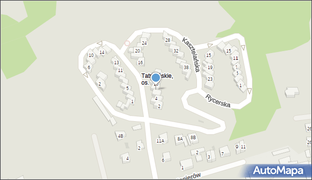 Gorzów Wielkopolski, Kasztelańska, 8, mapa Gorzów Wielkopolski