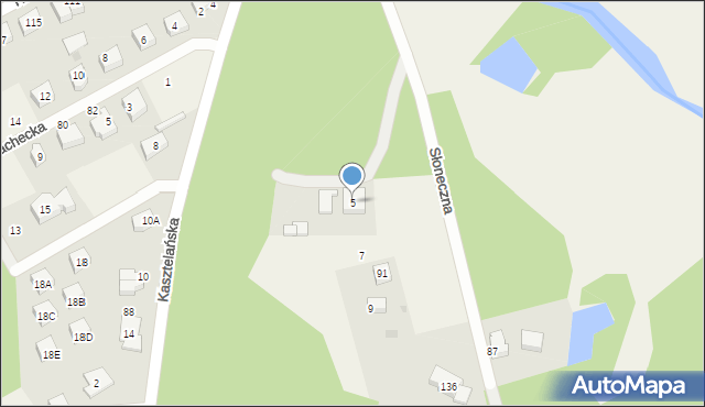 Gościcino, Kasztelańska, 5, mapa Gościcino