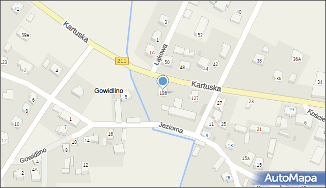 Gowidlino, Kartuska, 126, mapa Gowidlino