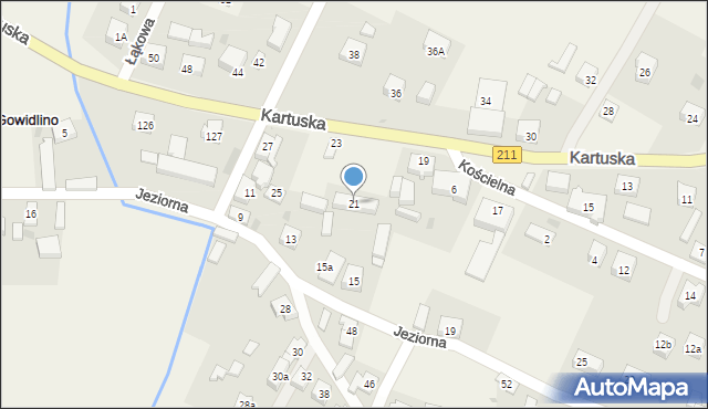 Gowidlino, Kartuska, 21, mapa Gowidlino