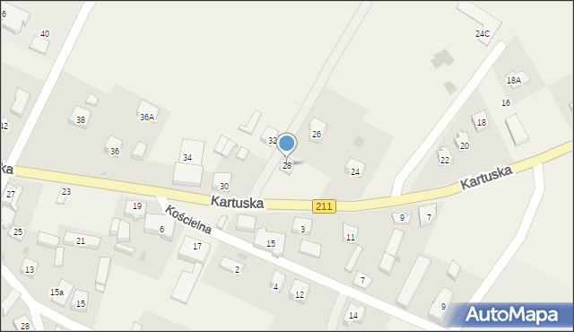 Gowidlino, Kartuska, 28, mapa Gowidlino