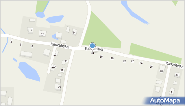 Gowino, Kaszubska, 14, mapa Gowino