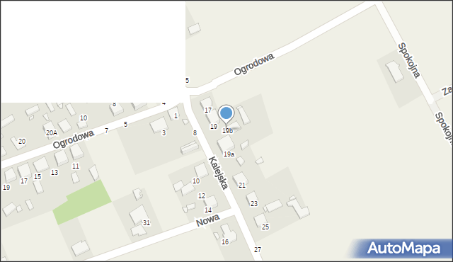 Grodzisko, Kalejska, 19b, mapa Grodzisko