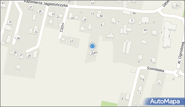 Grojec, Kazimierza Jagiellończyka, 11A, mapa Grojec
