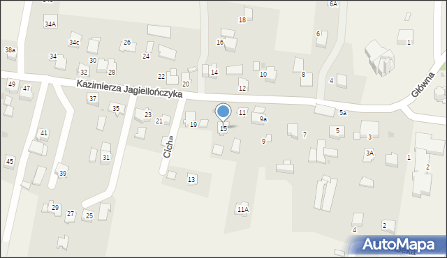Grojec, Kazimierza Jagiellończyka, 15, mapa Grojec