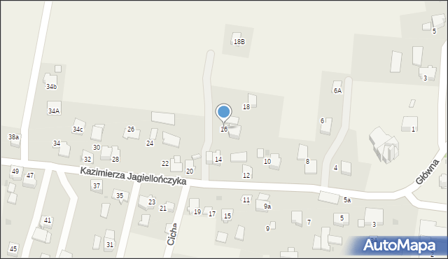 Grojec, Kazimierza Jagiellończyka, 16, mapa Grojec