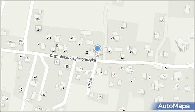 Grojec, Kazimierza Jagiellończyka, 20, mapa Grojec