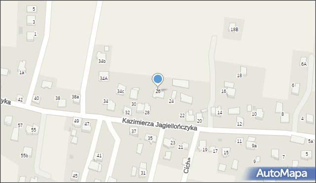 Grojec, Kazimierza Jagiellończyka, 26, mapa Grojec