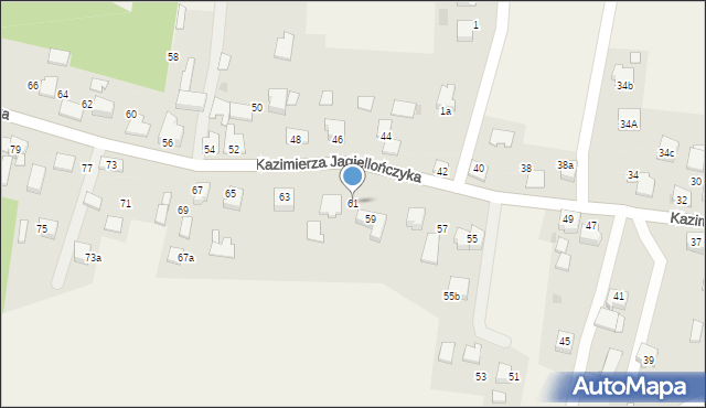 Grojec, Kazimierza Jagiellończyka, 61, mapa Grojec