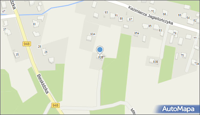 Grojec, Kazimierza Jagiellończyka, 91B, mapa Grojec