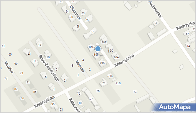 Gruszczyn, Katarzyńska, 86J, mapa Gruszczyn