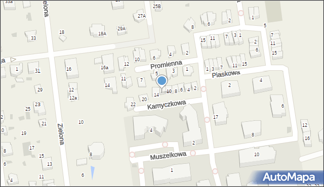 Grzybowo, Kamyczkowa, 12, mapa Grzybowo