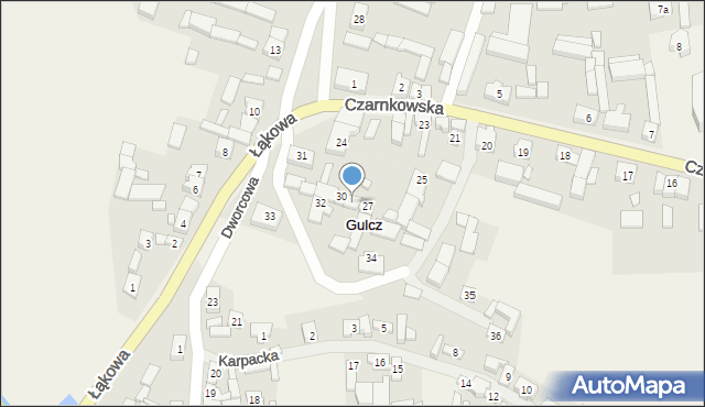 Gulcz, Karpacka, 29, mapa Gulcz