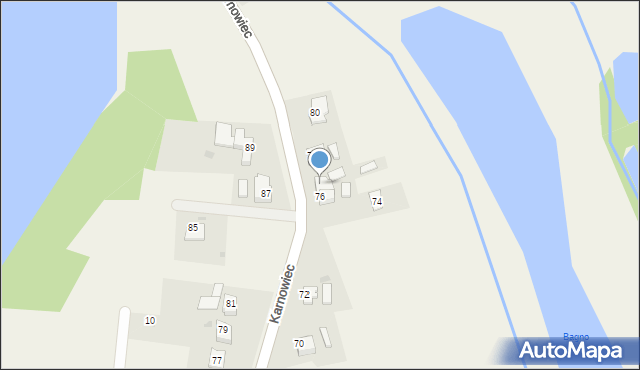 Hażlach, Karnowiec, 76A, mapa Hażlach