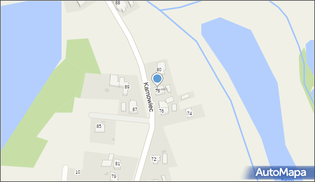 Hażlach, Karnowiec, 78, mapa Hażlach