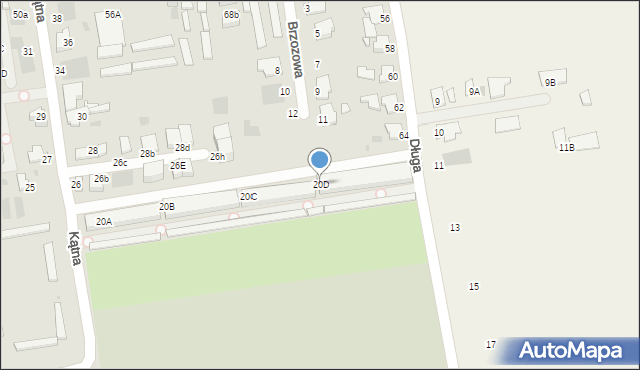 Inowrocław, Kątna, 20D, mapa Inowrocławia