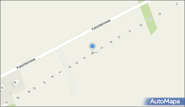 Jamno, Kasztanowa, 39, mapa Jamno