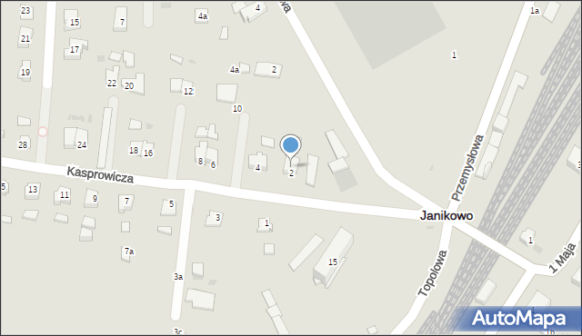 Janikowo, Kasprowicza Jana, 2a, mapa Janikowo