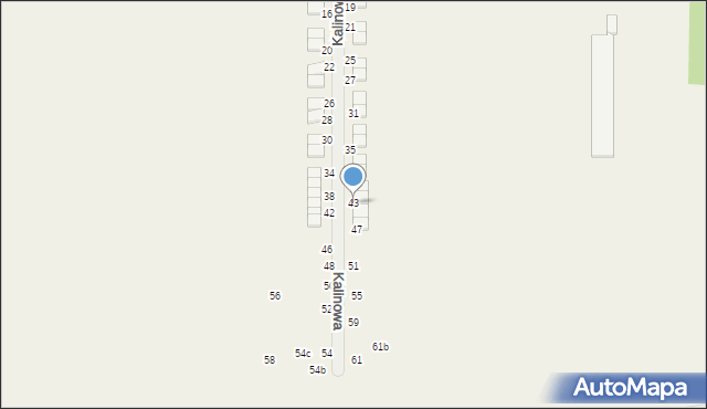 Janków Przygodzki, Kalinowa, 43, mapa Janków Przygodzki