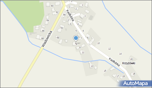 Jankowice, Kadłubka Wincentego, bp., 7a, mapa Jankowice