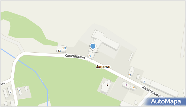 Jarcewo, Kasztanowa, 3A, mapa Jarcewo