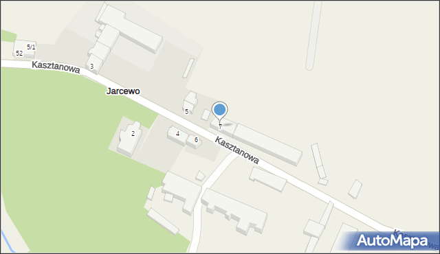 Jarcewo, Kasztanowa, 7, mapa Jarcewo