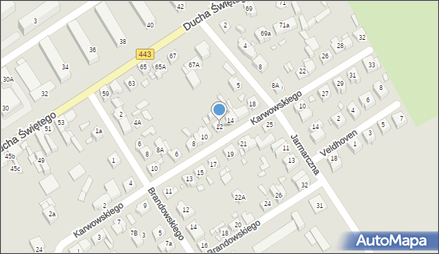 Jarocin, Karwowskiego Stanisława, 12, mapa Jarocin