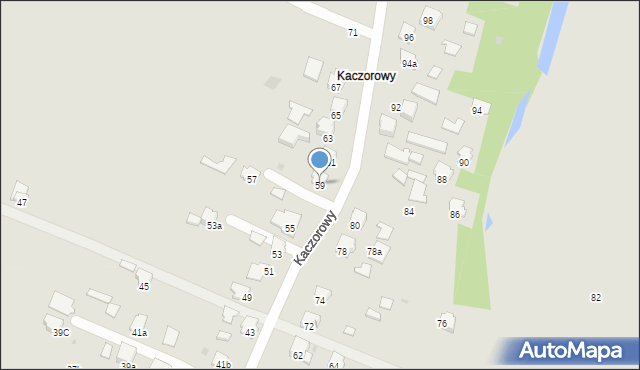 Jasło, Kaczorowy, 59, mapa Jasła