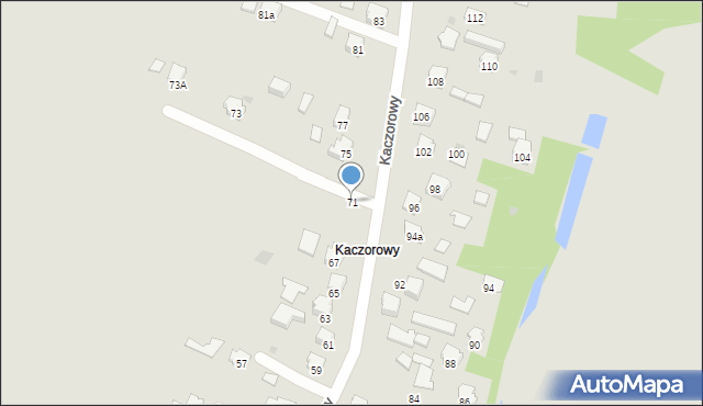Jasło, Kaczorowy, 71, mapa Jasła