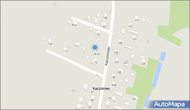 Jasło, Kaczorowy, 77, mapa Jasła